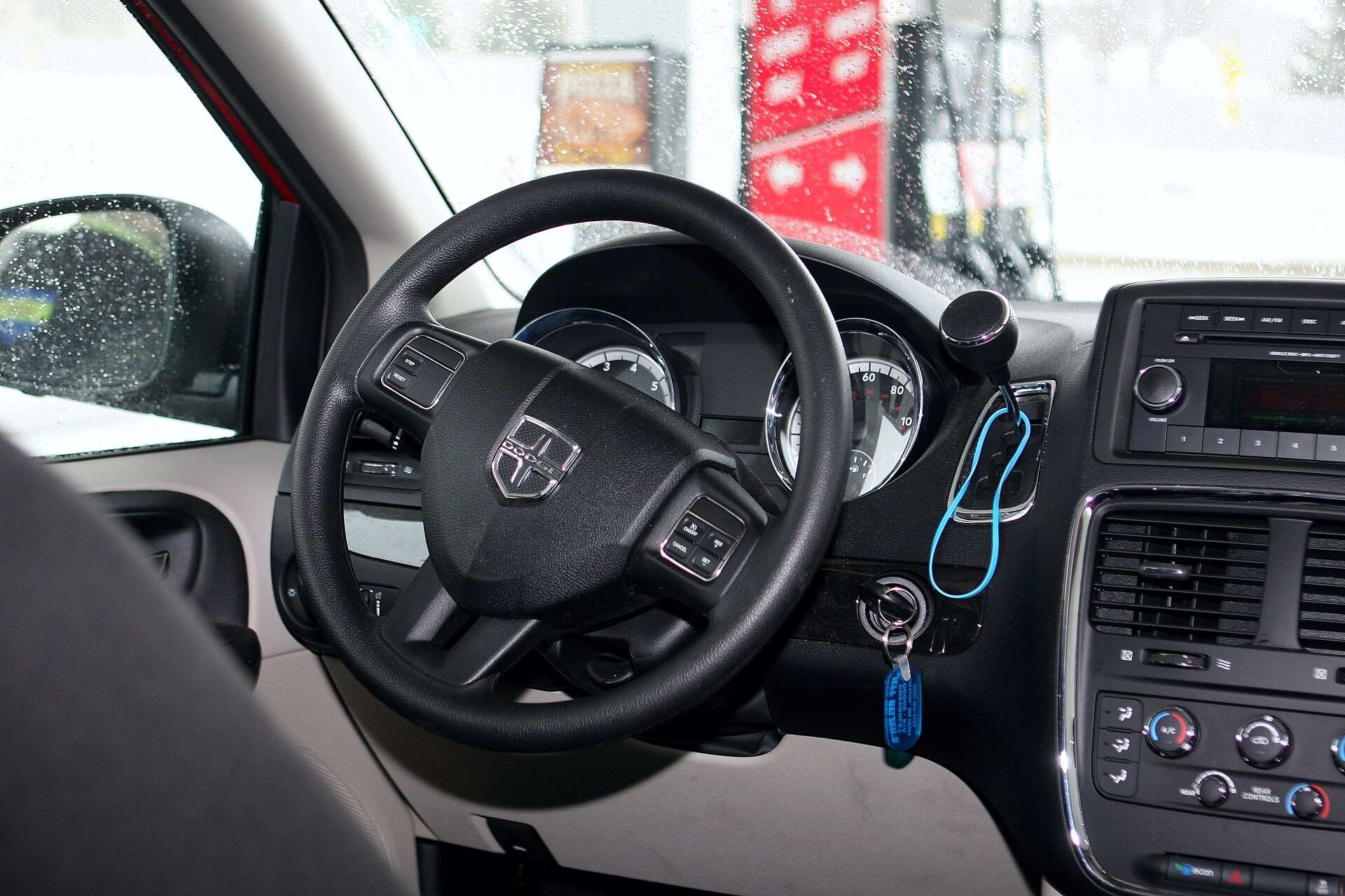 Dodge Grand Caravan cabin and dashboard; model reference photo