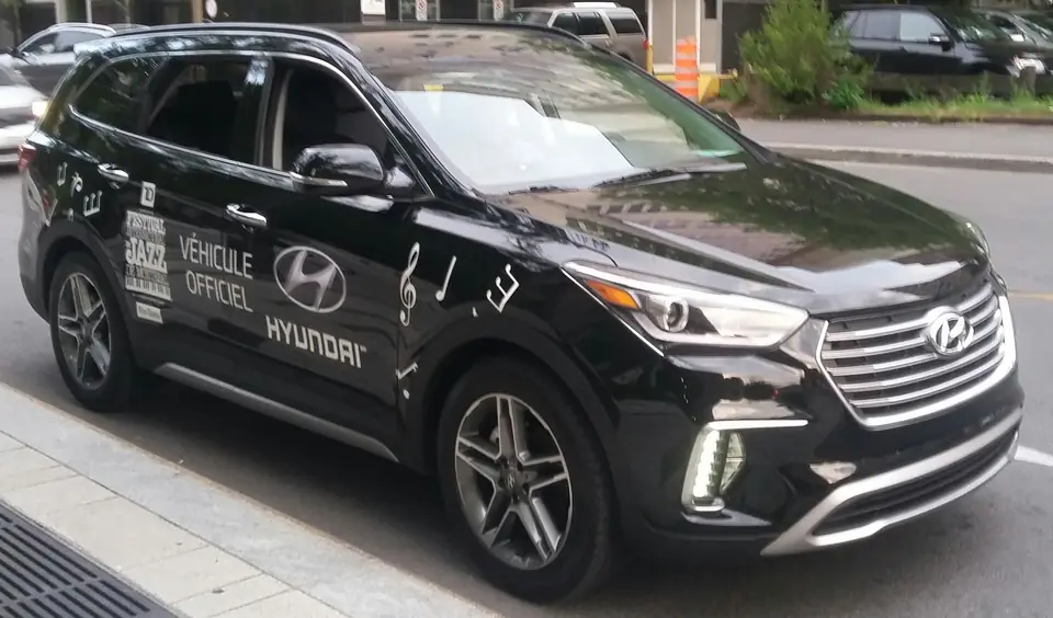 Hyundai Santa Fe exterior model example