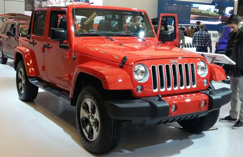 Jeep Wrangler exterior model example