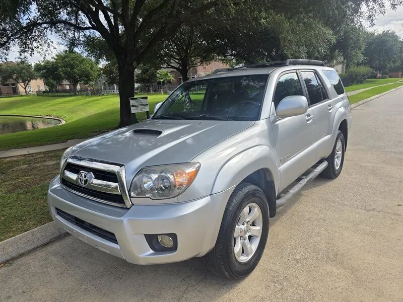 Silver 2006 Toyota 4Runner SR5 front angle near Houston TX